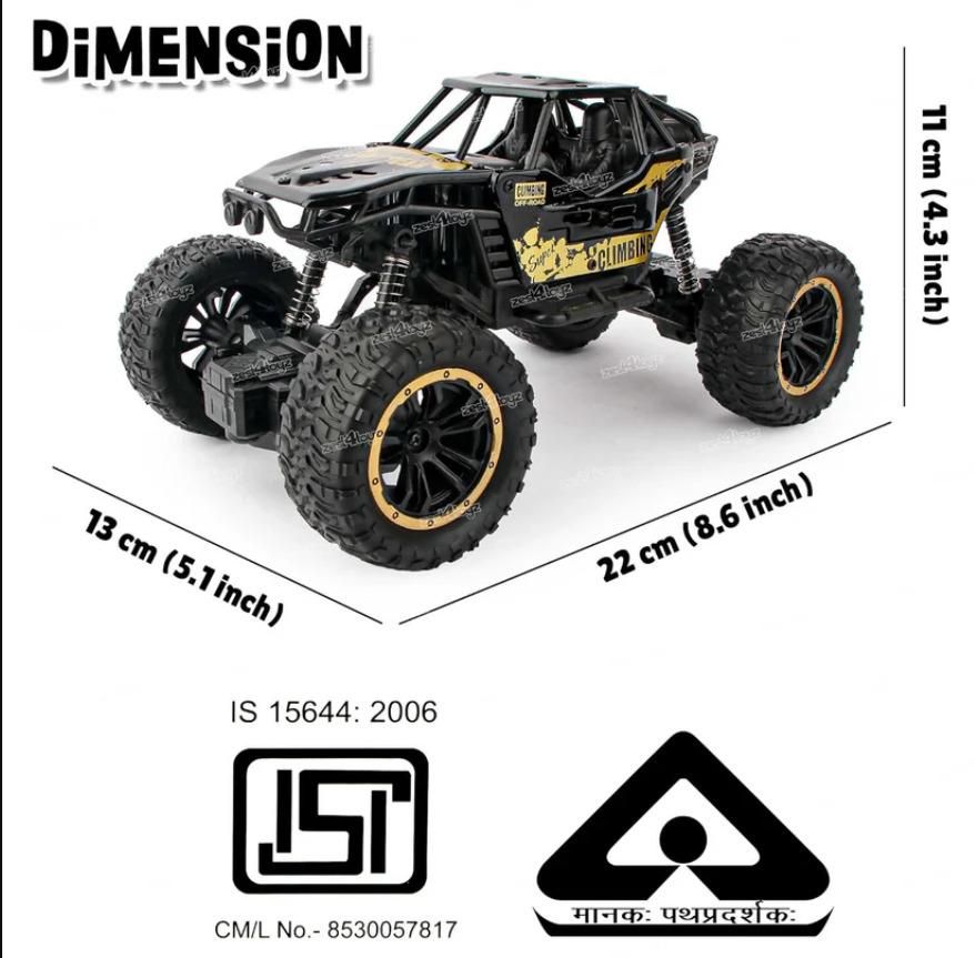 1:18 Scale Rock Crawler RC Car – 4x4 Off-Road Remote Control Truck