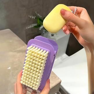 Multifunctional Non-Slip Storage Tool Roller Soap Boxes with Brush Rubbing Foam Box.